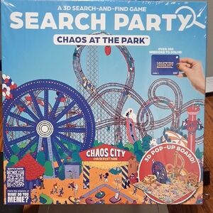 SOLD >>>>>Search Party Chaos At The Park 3D Search-And-Find Board Game